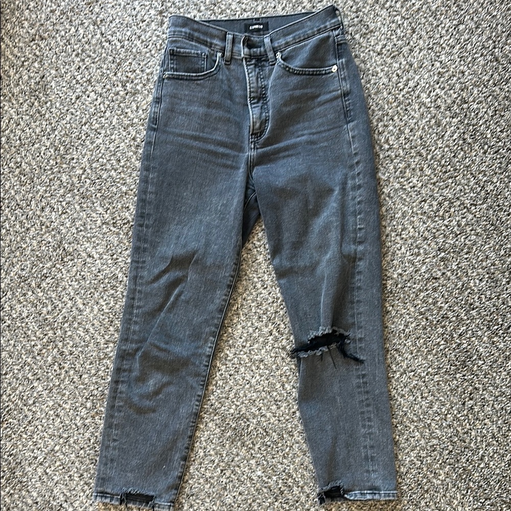 Express Mom Jean, Super High Rise - Size 0